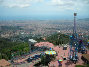 Amusement parks in Barcelona, Spain