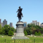 Boston Commons on a sunny day.