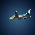 KLM airplane flying