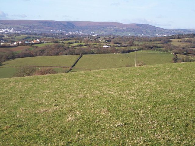 hills outside Cwmbran, Wales