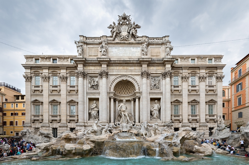 The Trevi fountains in Rome, Italy are just one of many things you can see on a romantic city break in Europe! 