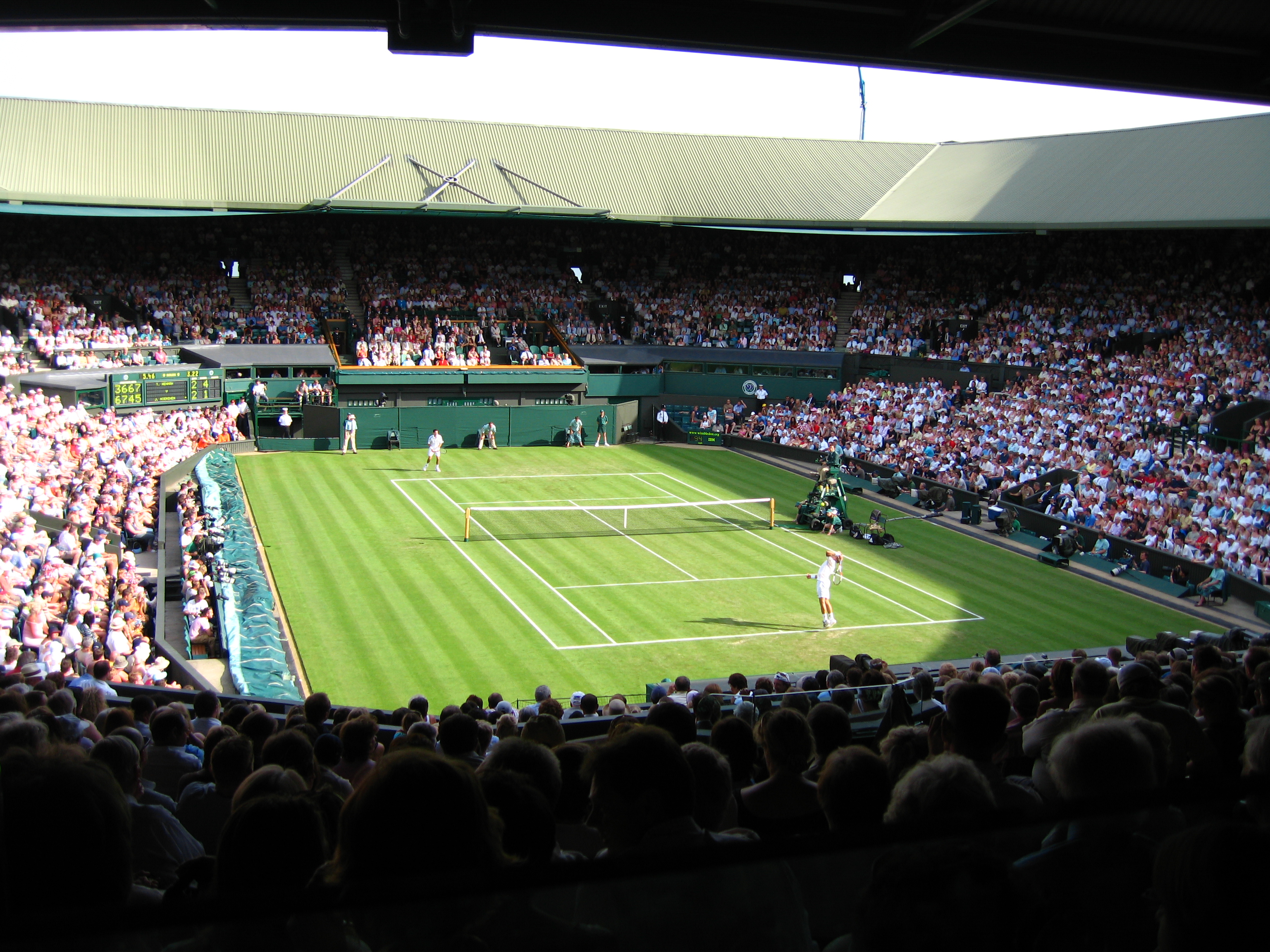 Centre Court at the Wimbledon Tennis Championships