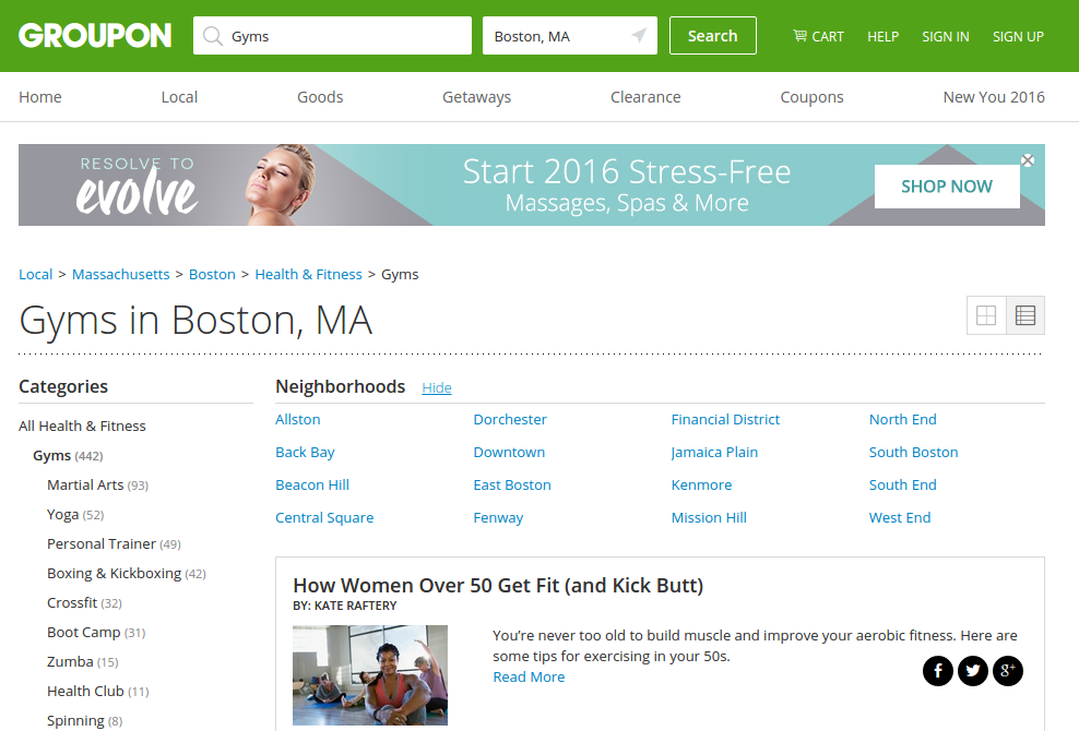 Groupon is number one for savings on wellness